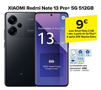 Promotions Xiaomi redmi note 13 pro+ 5g 512gb - Xiaomi - Valide de 24/04/2024 à 06/05/2024 chez Carrefour