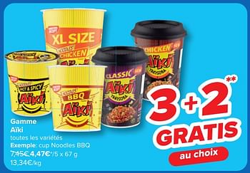 Promotions Cup noodles bbq - Aiki - Valide de 24/04/2024 à 06/05/2024 chez Carrefour