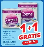 Promotions Papier-toilette cosynel - Cosynel - Valide de 24/04/2024 à 06/05/2024 chez Carrefour