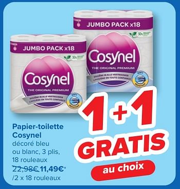 Promotions Papier-toilette cosynel - Cosynel - Valide de 24/04/2024 à 06/05/2024 chez Carrefour