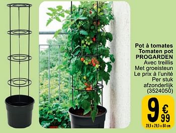 Promoties Pot à tomates tomaten pot progarden - Progarden - Geldig van 23/04/2024 tot 06/05/2024 bij Cora