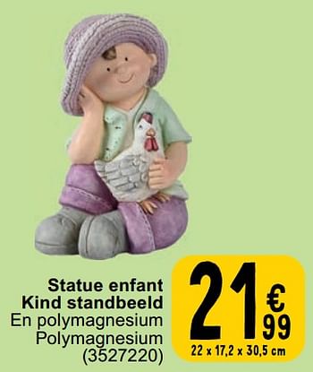 Promoties Statue enfant kind standbeeld - Huismerk - Cora - Geldig van 23/04/2024 tot 06/05/2024 bij Cora