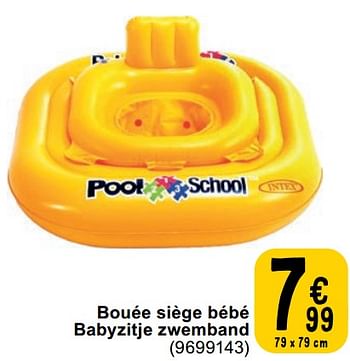 Promoties Bouée siège bébé babyzitje zwemband - Intex - Geldig van 23/04/2024 tot 06/05/2024 bij Cora