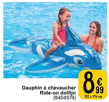 Promotions Dauphin à chevaucher ride-on dolfijn - Intex - Valide de 23/04/2024 à 06/05/2024 chez Cora