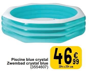 Promoties Piscine blue crystal zwembad crystal blue - Intex - Geldig van 23/04/2024 tot 06/05/2024 bij Cora