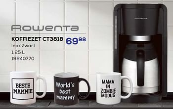 Promoties Rowenta koffiezet ct3818 - Rowenta - Geldig van 18/04/2024 tot 16/05/2024 bij Supra Bazar