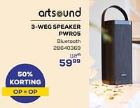 Promoties Artsound 3-weg speaker pwr05 - Artsound - Geldig van 18/04/2024 tot 16/05/2024 bij Supra Bazar