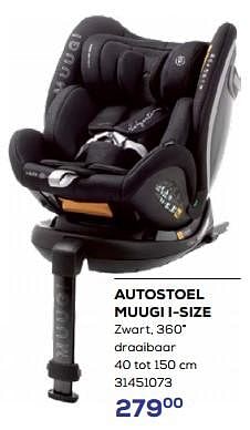 Promotions Autostoel muugi i-size - Baby auto - Valide de 18/04/2024 à 16/05/2024 chez Supra Bazar