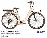 Promoties E-bike damesfiets - Huismerk - Supra Bazar - Geldig van 18/04/2024 tot 16/05/2024 bij Supra Bazar