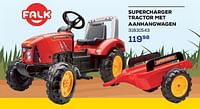 Supercharger tractor met aanhangwagen-Falk