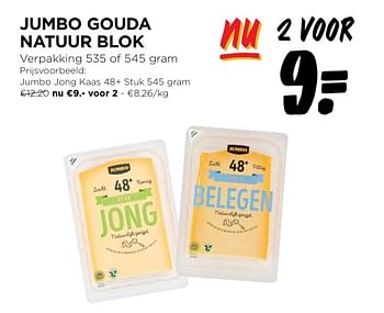 Promotions Jumbo jong kaas 48+ - Produit Maison - Jumbo - Valide de 24/04/2024 à 30/04/2024 chez Jumbo