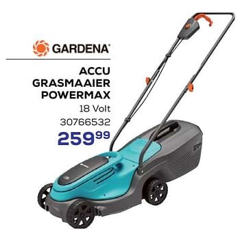 Promotions Gardena accu grasmaaier powermax - Gardena - Valide de 18/04/2024 à 16/05/2024 chez Supra Bazar