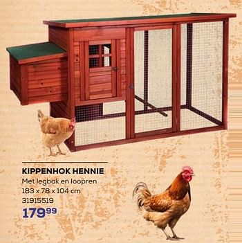 Promotions Kippenhok hennie - Produit maison - Supra Bazar - Valide de 18/04/2024 à 16/05/2024 chez Supra Bazar