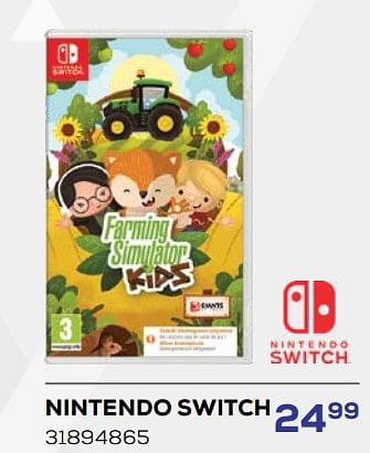 Promotions Nintendo switch farming simulator kids - GIANTS Software  - Valide de 18/04/2024 à 16/05/2024 chez Supra Bazar