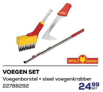 Promotions Voegen set - Wolf Garten - Valide de 18/04/2024 à 16/05/2024 chez Supra Bazar