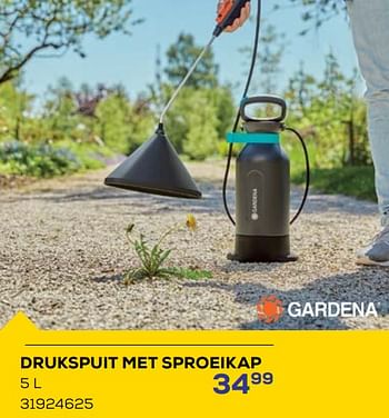 Promotions Drukspuit met sproeikap - Gardena - Valide de 18/04/2024 à 16/05/2024 chez Supra Bazar
