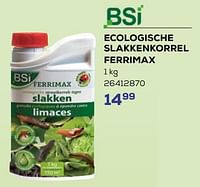 Promoties Ecologische slakkenkorrel ferrimax - BSI - Geldig van 18/04/2024 tot 16/05/2024 bij Supra Bazar