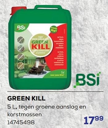 Promotions Green kill - BSI - Valide de 18/04/2024 à 16/05/2024 chez Supra Bazar