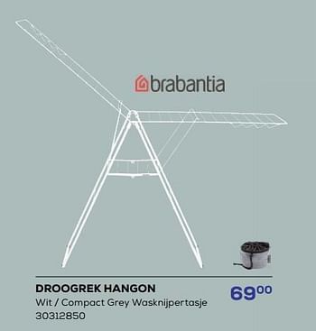 Promoties Droogrek hangon - Brabantia - Geldig van 18/04/2024 tot 16/05/2024 bij Supra Bazar