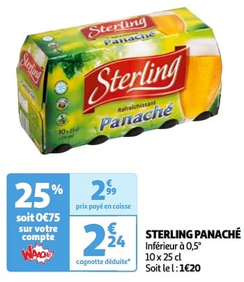 Promoties Sterling panaché - Sterling - Geldig van 23/04/2024 tot 29/04/2024 bij Auchan