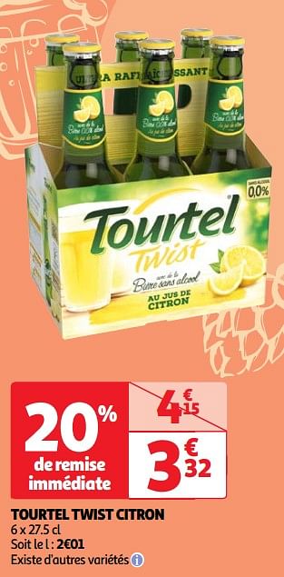Promoties Tourtel twist citron - Tourtel - Geldig van 23/04/2024 tot 29/04/2024 bij Auchan