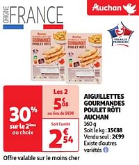 Aiguillettes gourmandes poulet rôti auchan-Huismerk - Auchan