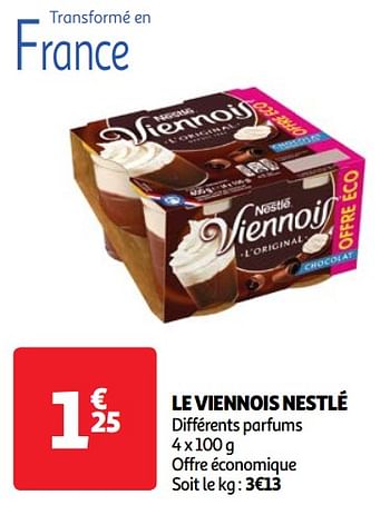 Promoties Le viennois nestlé - Nestlé - Geldig van 23/04/2024 tot 29/04/2024 bij Auchan