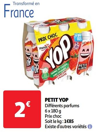 Promoties Petit yop - Yoplait - Geldig van 23/04/2024 tot 29/04/2024 bij Auchan