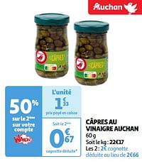 Câpres au vinaigre auchan-Huismerk - Auchan