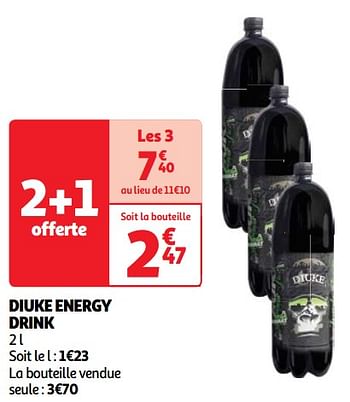 Promoties Diuke energy drink - Diuke - Geldig van 23/04/2024 tot 29/04/2024 bij Auchan