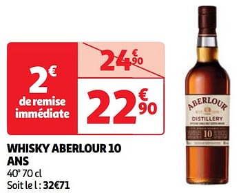Promoties Whisky aberlour 10 ans - Aberlour - Geldig van 23/04/2024 tot 29/04/2024 bij Auchan