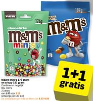 Promotions M+m`s mini`s - M&M 's - Valide de 22/04/2024 à 28/04/2024 chez Albert Heijn