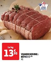 Promotions Viande bovine rôti - Produit Maison - Auchan Ronq - Valide de 23/04/2024 à 28/04/2024 chez Auchan Ronq