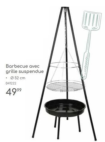 Promoties Barbecue avec grille suspendue - Huismerk - Mr. Bricolage - Geldig van 23/04/2024 tot 30/06/2024 bij Mr. Bricolage