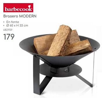 Promoties Brasero modern - Barbecook - Geldig van 23/04/2024 tot 30/06/2024 bij Mr. Bricolage