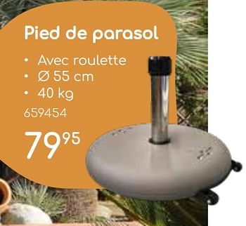 Promotions Pied de parasol - Produit maison - Mr. Bricolage - Valide de 23/04/2024 à 30/06/2024 chez Mr. Bricolage