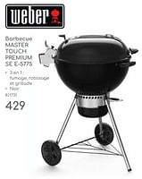 Promotions Weber barbecue master touch premium se e 5775 - Weber - Valide de 23/04/2024 à 30/06/2024 chez Mr. Bricolage