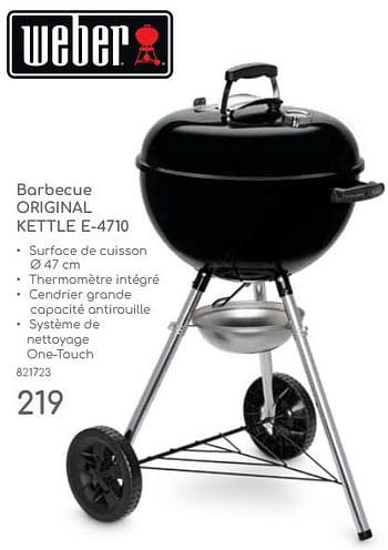 Promoties Weber barbecue original kettle e 4710 - Weber - Geldig van 23/04/2024 tot 30/06/2024 bij Mr. Bricolage
