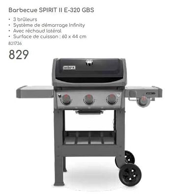 Promoties Weber barbecue spirit ii e 320 gbs - Weber - Geldig van 23/04/2024 tot 30/06/2024 bij Mr. Bricolage