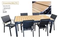 Promotions Table balito - Produit maison - Mr. Bricolage - Valide de 23/04/2024 à 30/06/2024 chez Mr. Bricolage