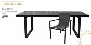 Promoties Table black - Huismerk - Mr. Bricolage - Geldig van 23/04/2024 tot 30/06/2024 bij Mr. Bricolage