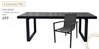 Promotions Table black - Produit maison - Mr. Bricolage - Valide de 23/04/2024 à 30/06/2024 chez Mr. Bricolage