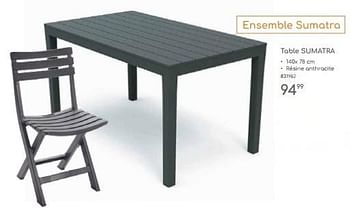 Promoties Table sumatra - Huismerk - Mr. Bricolage - Geldig van 23/04/2024 tot 30/06/2024 bij Mr. Bricolage