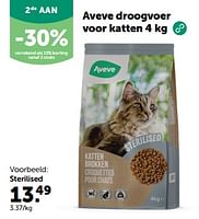 Promoties Aveve droogvoer voor katten sterilised - Huismerk - Aveve - Geldig van 24/04/2024 tot 05/05/2024 bij Aveve