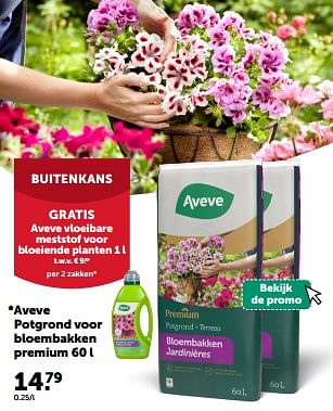 Promotions Aveve potgrond voor bloembakken premium - Produit maison - Aveve - Valide de 24/04/2024 à 05/05/2024 chez Aveve