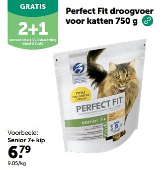 Promotions Perfect fit droogvoer voor katten senior 7+ kip - Perfect Fit  - Valide de 24/04/2024 à 05/05/2024 chez Aveve