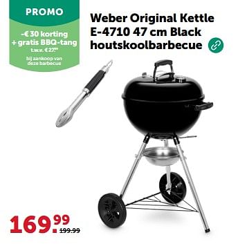 Promotions Weber original kettle e-4710 black houtskoolbarbecue - Weber - Valide de 24/04/2024 à 05/05/2024 chez Aveve