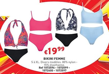 Promotions Bikini femme - Produit maison - Trafic  - Valide de 24/04/2024 à 29/04/2024 chez Trafic