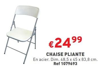 Promoties Chaise pliante - Huismerk - Trafic  - Geldig van 24/04/2024 tot 29/04/2024 bij Trafic