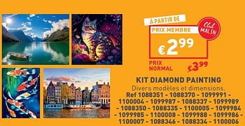 Promoties Kit diamond painting - Huismerk - Trafic  - Geldig van 24/04/2024 tot 29/04/2024 bij Trafic